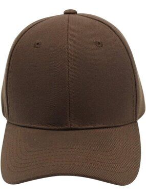 〽️Unisex Dark Brown Classic Adjustable Plain Hat Hand Wash Imported Baseball Cap